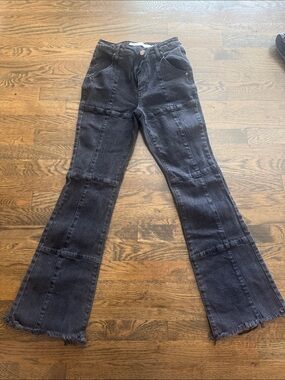 Tinseltown Black High-Rise Flare Jeans